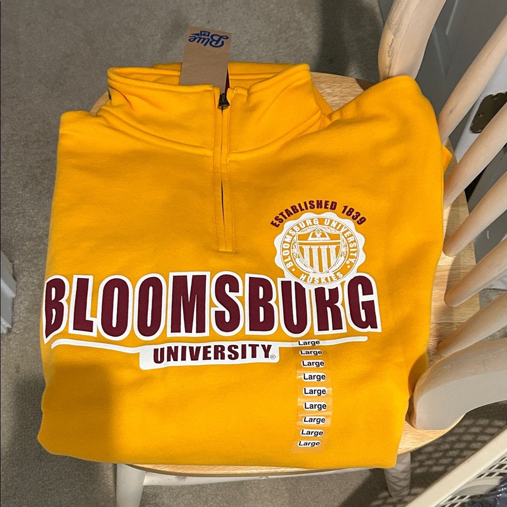 Blue 84 Yellow Bloomsburg University Zip Up Sweater